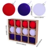 Red, Purple and White
