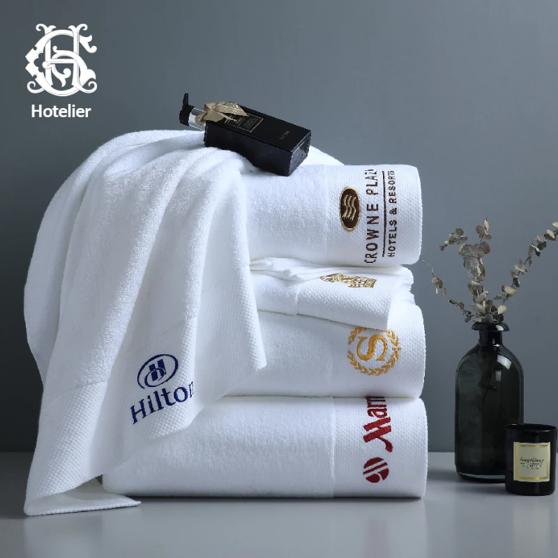 Hotelier Fashion Easy Dry High Quality Bath Face Towels 100 Cotton