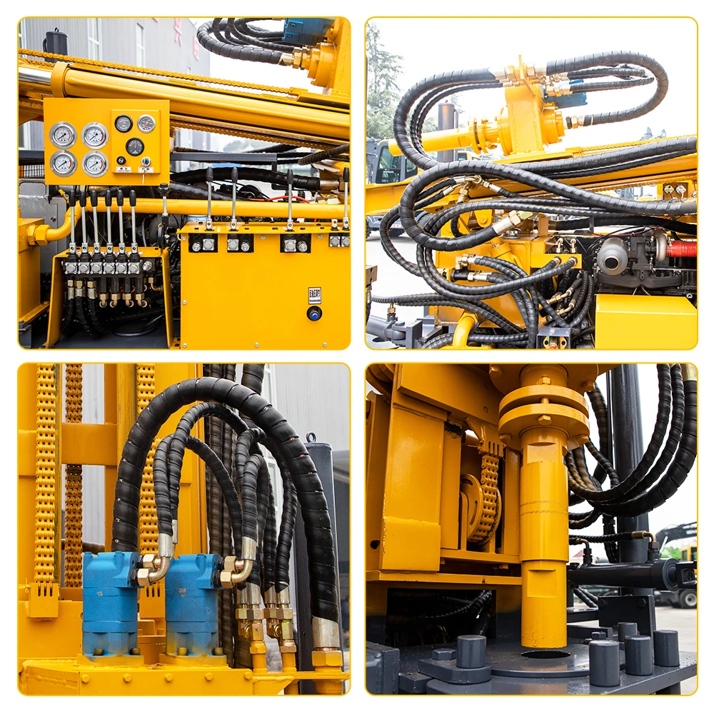 Hydraulic Crawler Mounted 100m 200m Borehole Drill Wells Water Well ...