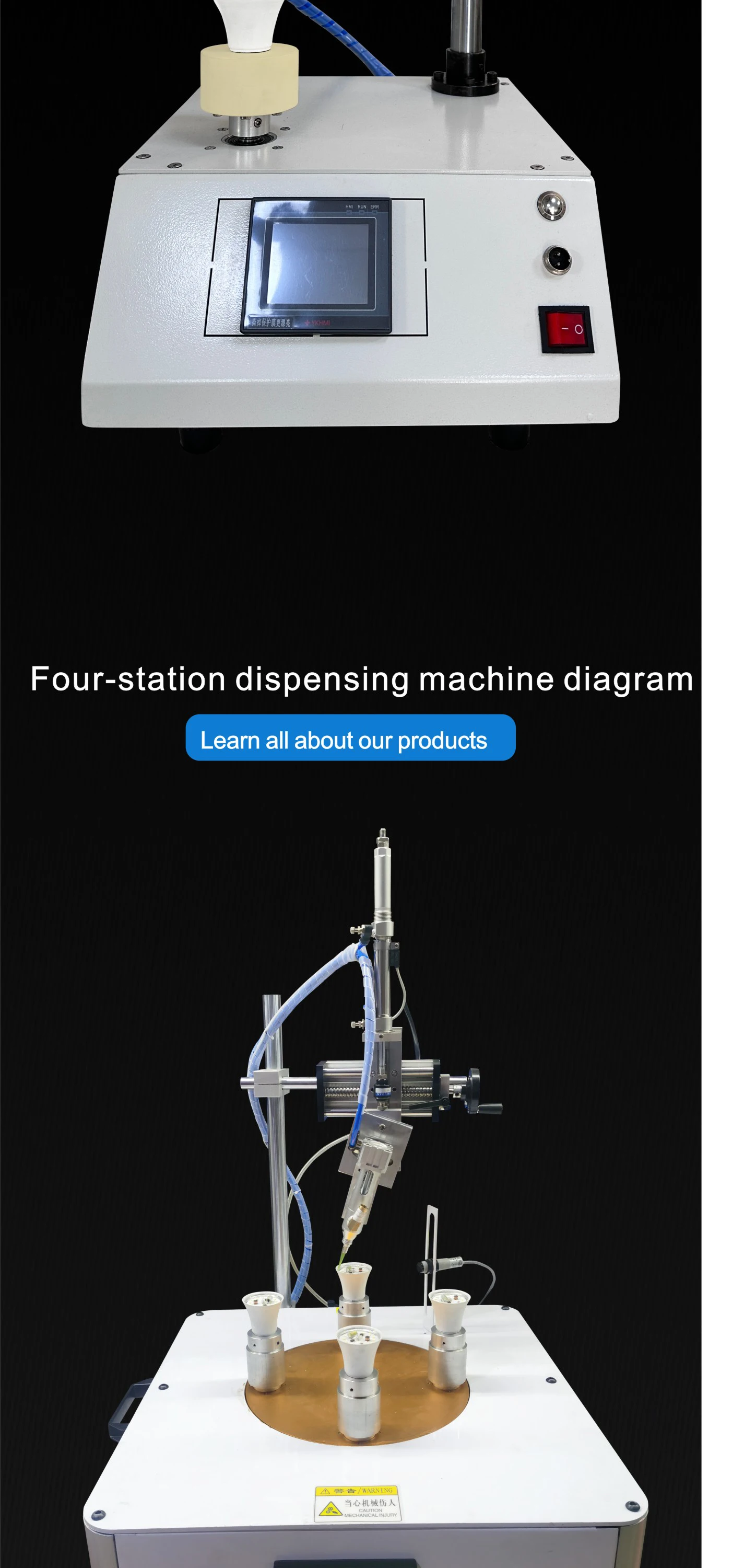 Industrial Fully Automatic Roboter Circular Dispensing Machine With ...