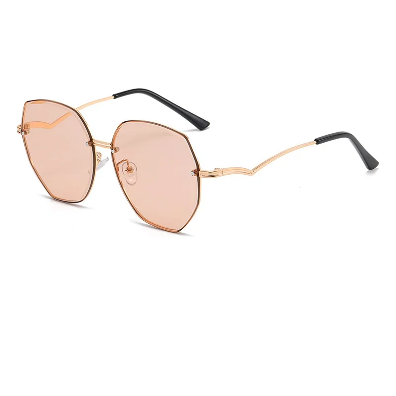 New Arrival Fashion Retro Round Oversized Women Sunglass Customized logo Designer Trend Sunglasses 2024