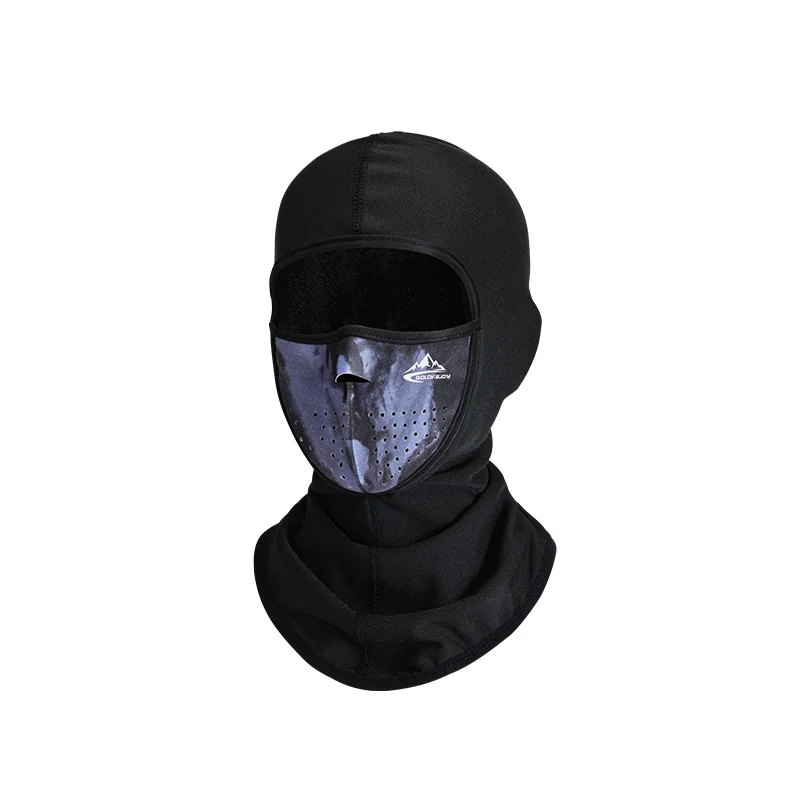 Masque de Ski Cagoule pour Temps Froid 2 Pcs Thermique Coupe-Vent Masque de Tête Ski Randonnée