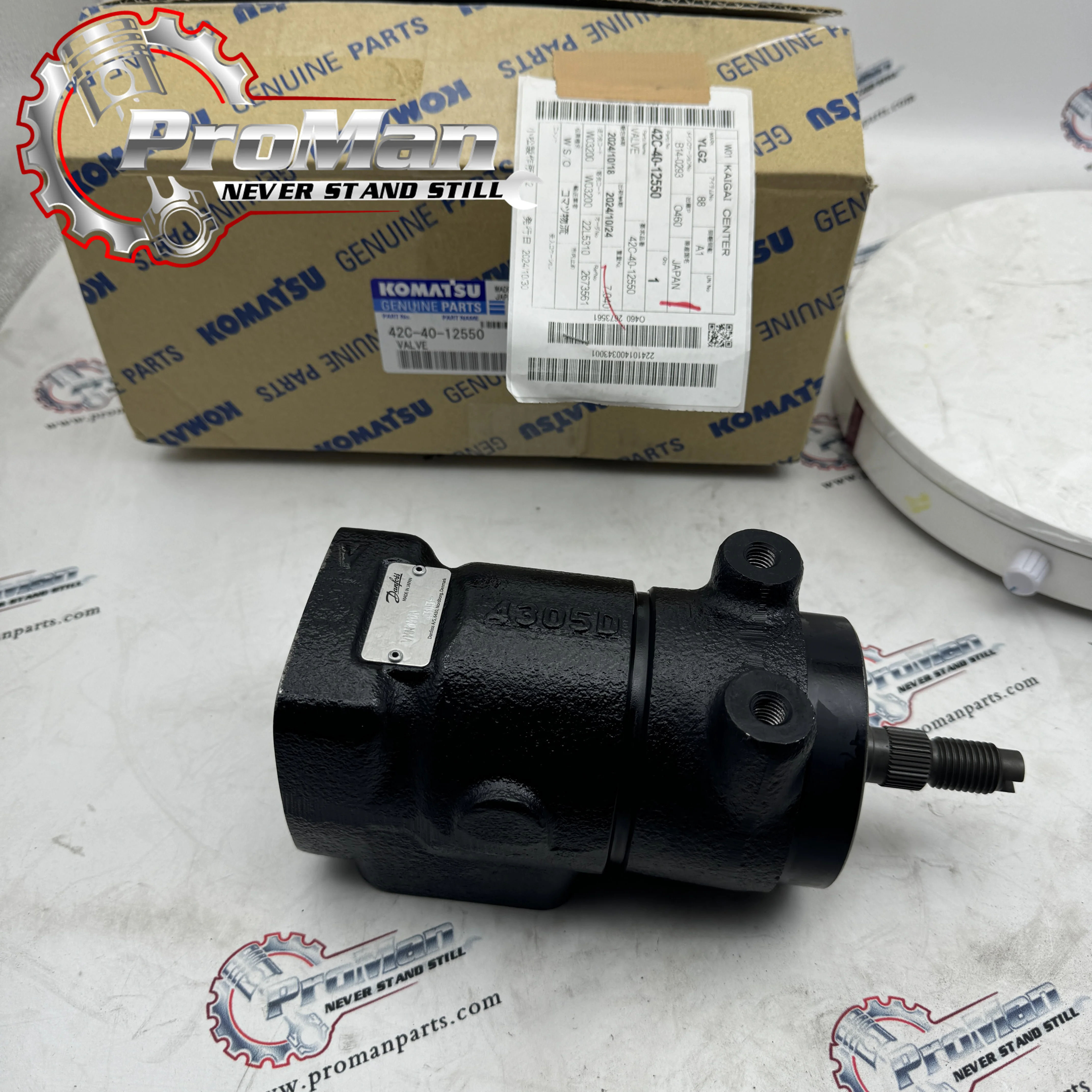 Komatsu VALVE ASS'Y, ROTARY 42C-40-12550 for Wheel Loaders