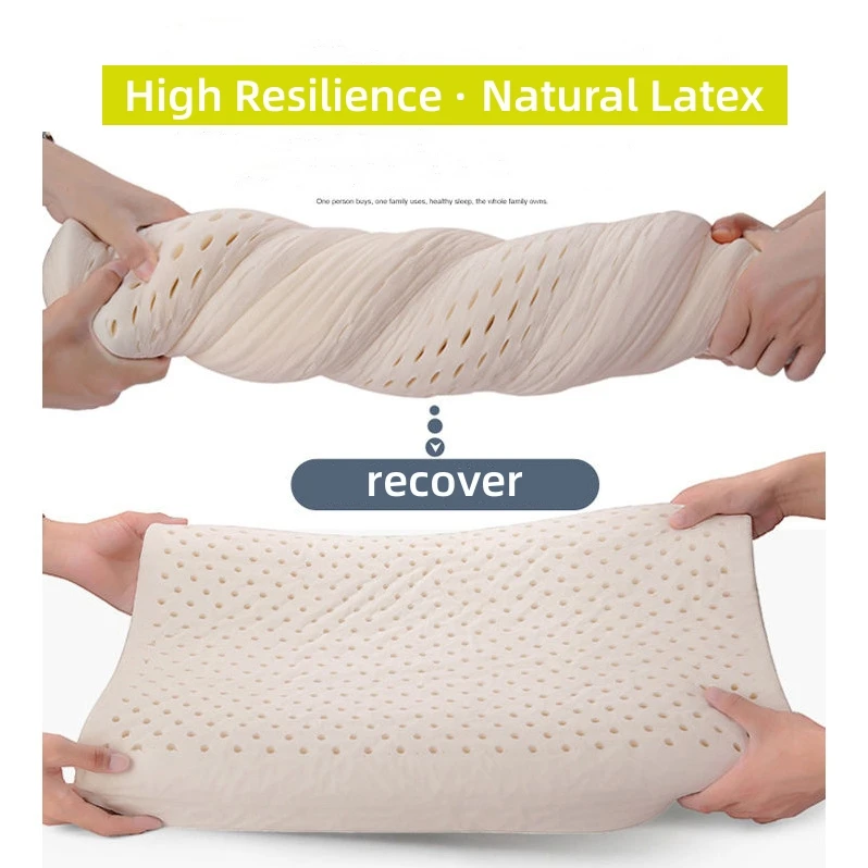 Modern Design Ergonomic 100 Latex Filling Pillow Healthy Sleep 5 Star