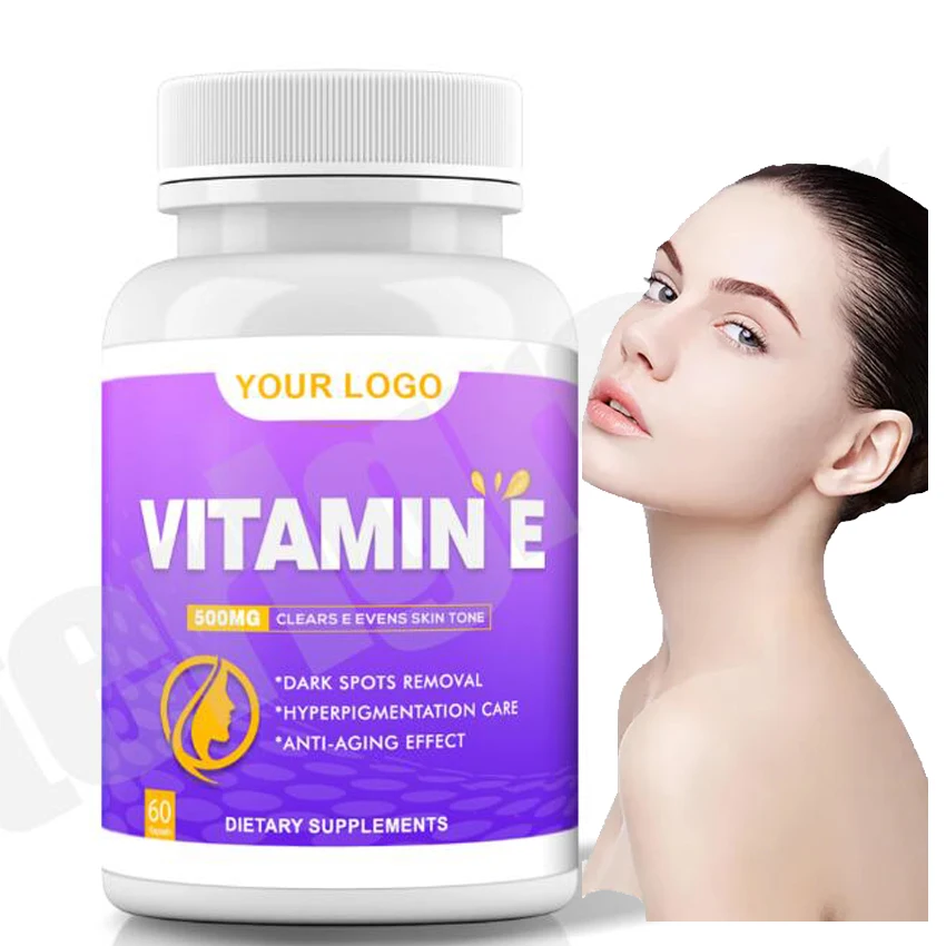 Ausreson Collagen Plus Capsule De Vitamine E 400 Hair Skin Brightening Products Supplement Vitamin E Capsules for Skin Whitening