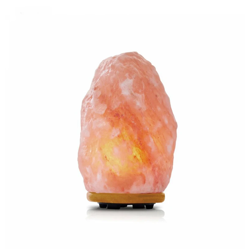 Factory Customized Healing Jade Stone Table Lamp Salt Lamp Rose Quartz Salt Lamp