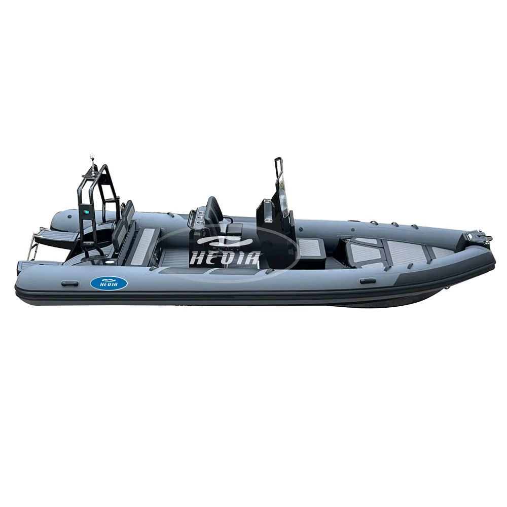 High Performance 22 ft Rib 660 Aluminum RIB ORCA Hypalon/PVC Inflatable Boats Fishing Boats with CE
