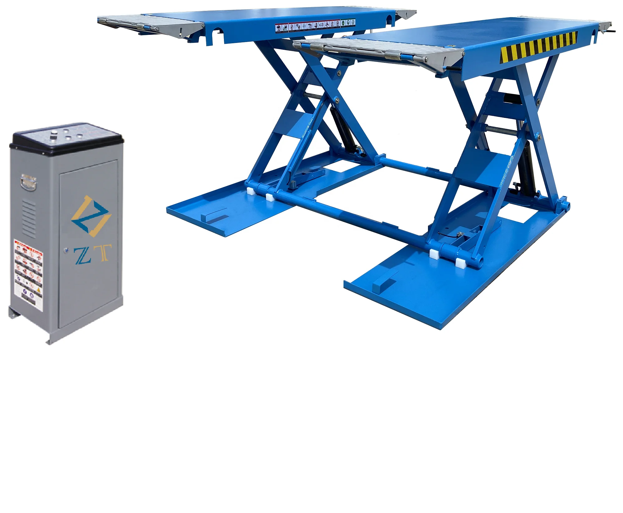 Auto Scissor Lift Install On The Ground Car Scissor Lift Garage