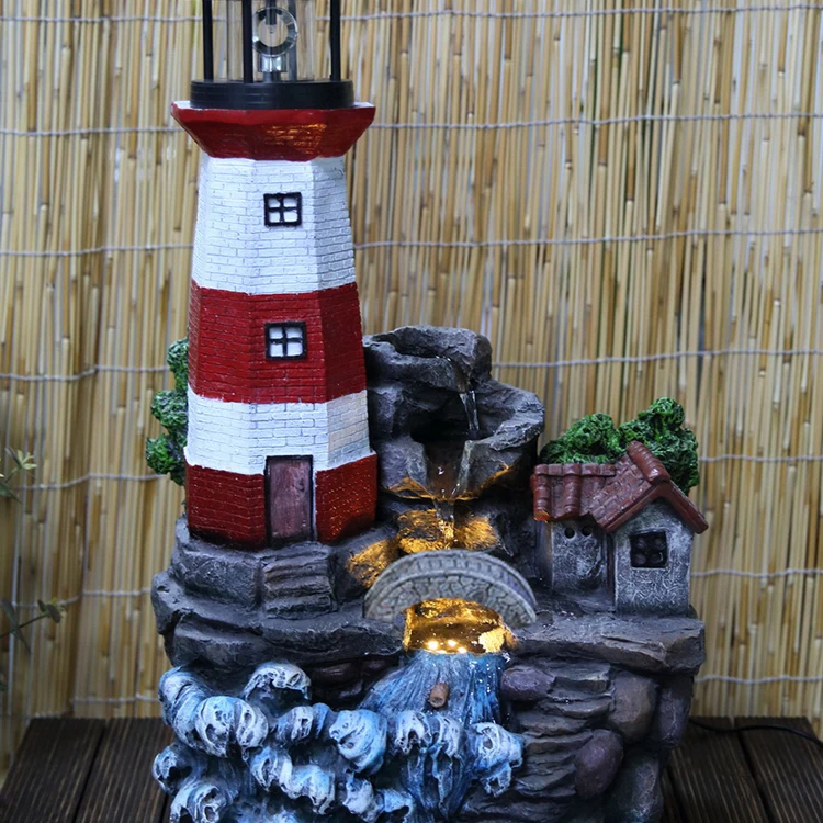 Miniaturgarten-Set Mit Leuchtturm & Brücke – Deko Für Feengärten & Terrarien
