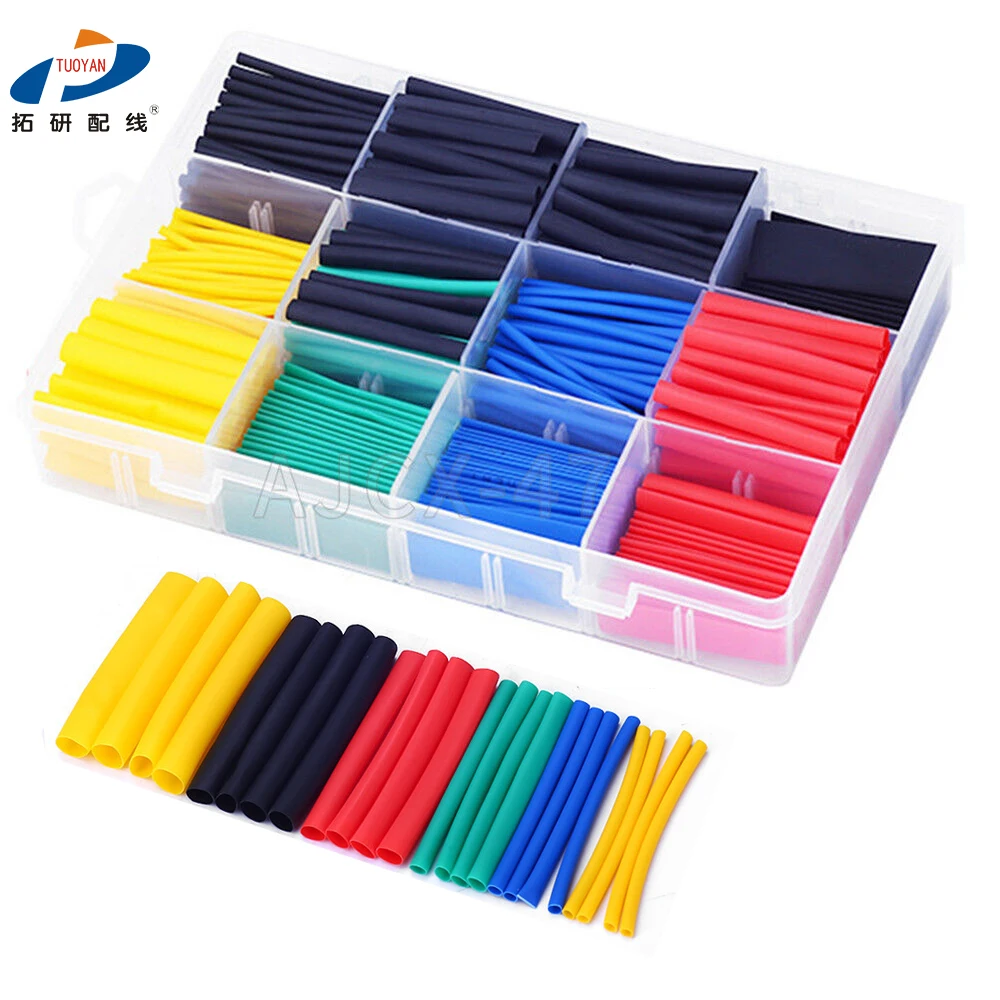 Tubing Assortment Wire Cable Insulation Sleeving Kit Heatshrink 530 560 Heat Shrink Tube Kit