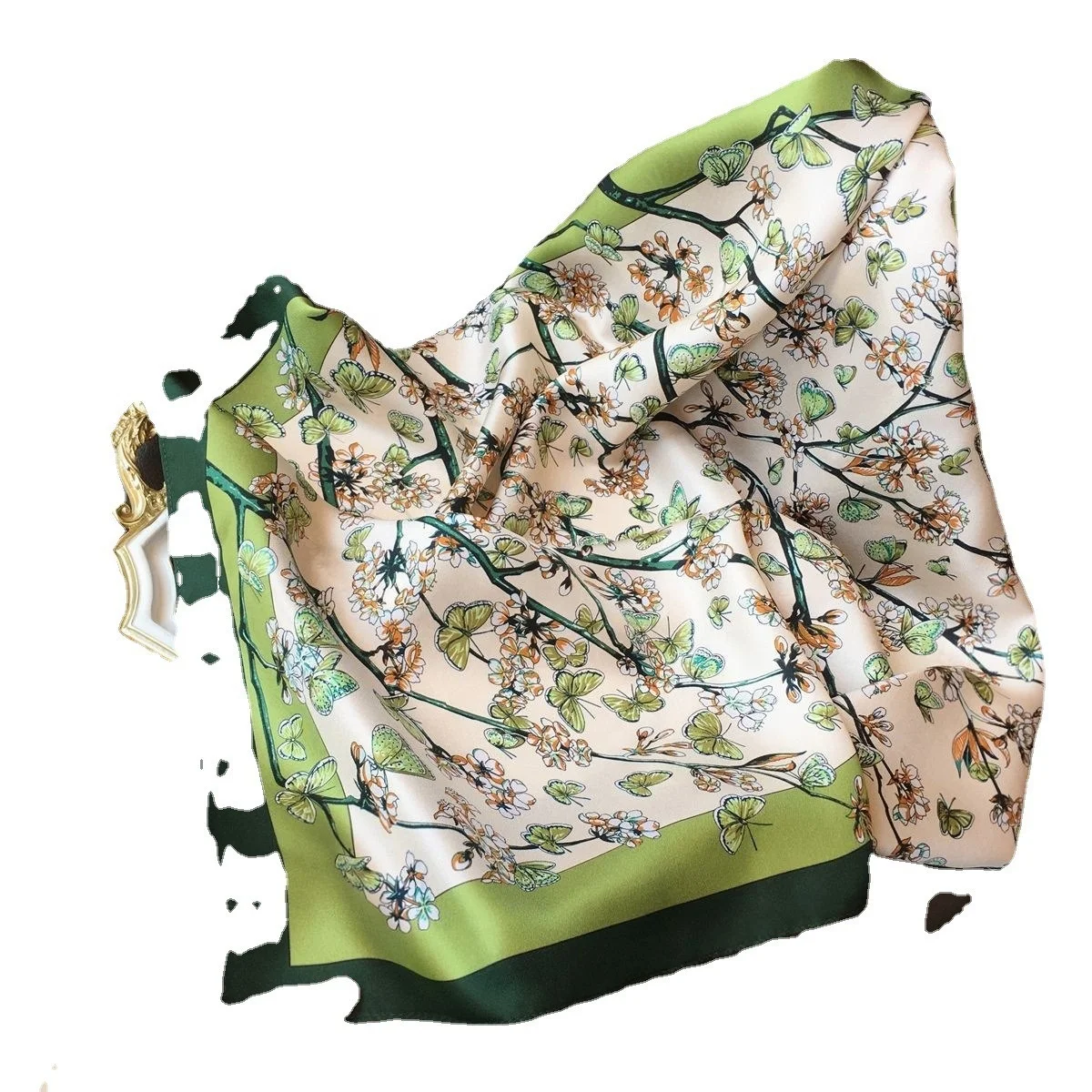 100% квадратный шарф из чистого шелка тутового шелкопряда 68 дюймов, женский шейный платок, Подарочный платок