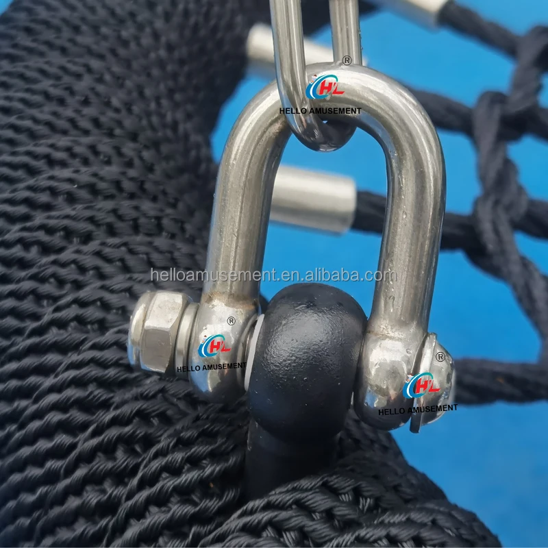 Swing Rope Assembly Playground Swing Hanging Part Arch Shackle D Shape Rope Shackle for ...