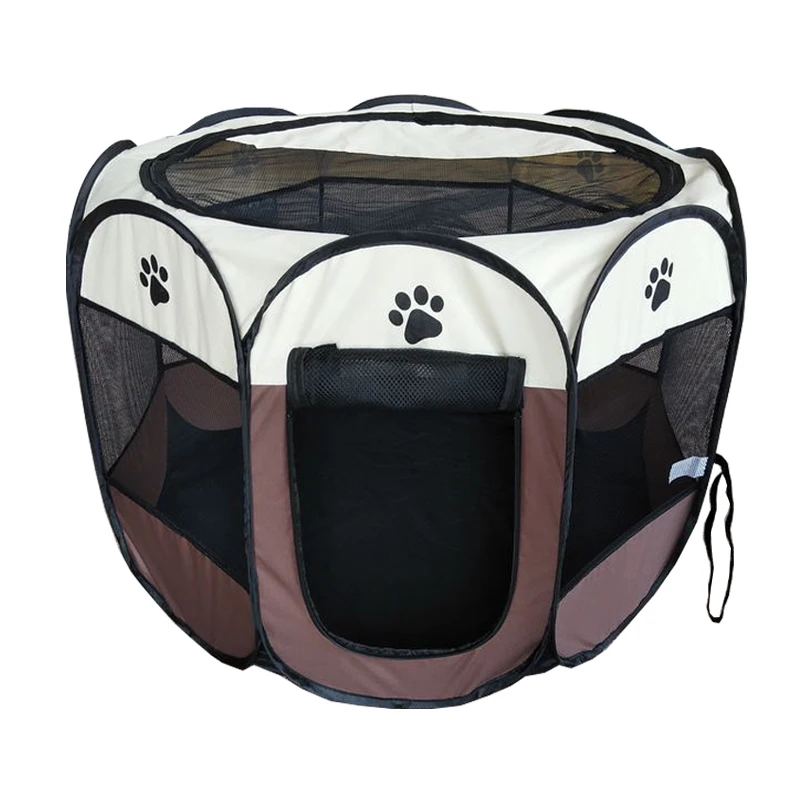 Sample Available Waterproof Outdoor Usage Octagonal Puppy House Fabric Pet Playpen with door
