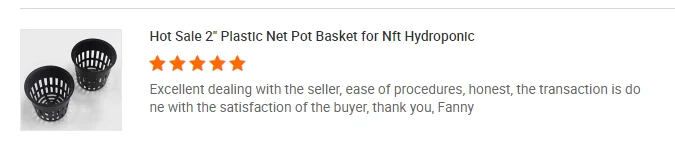 hydroponic net cup