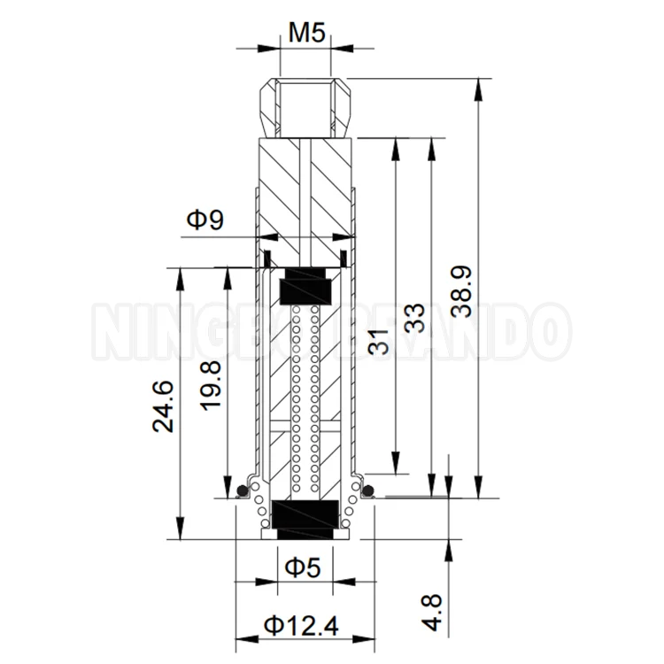 BAPC309031025 Milk Machine P206 DAIRYMASTER Electronic Pulsator Meter Jetstream Air Injector Solenoid Valve Plunger Assembly