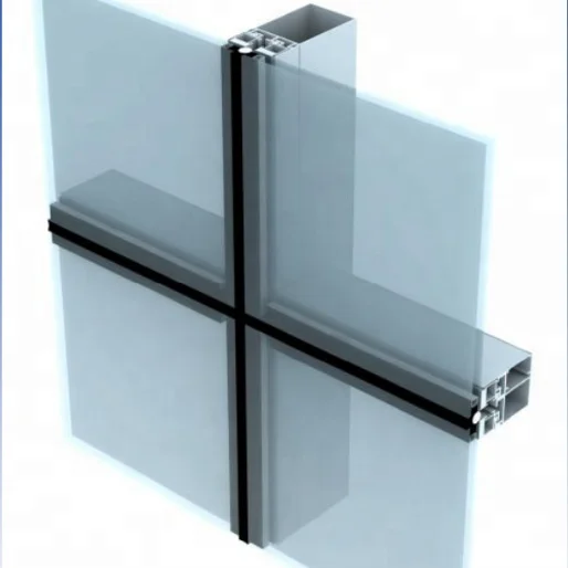 Aluminium Glass Curtain Wall Double Triple Glazed Cladding Exterior ...
