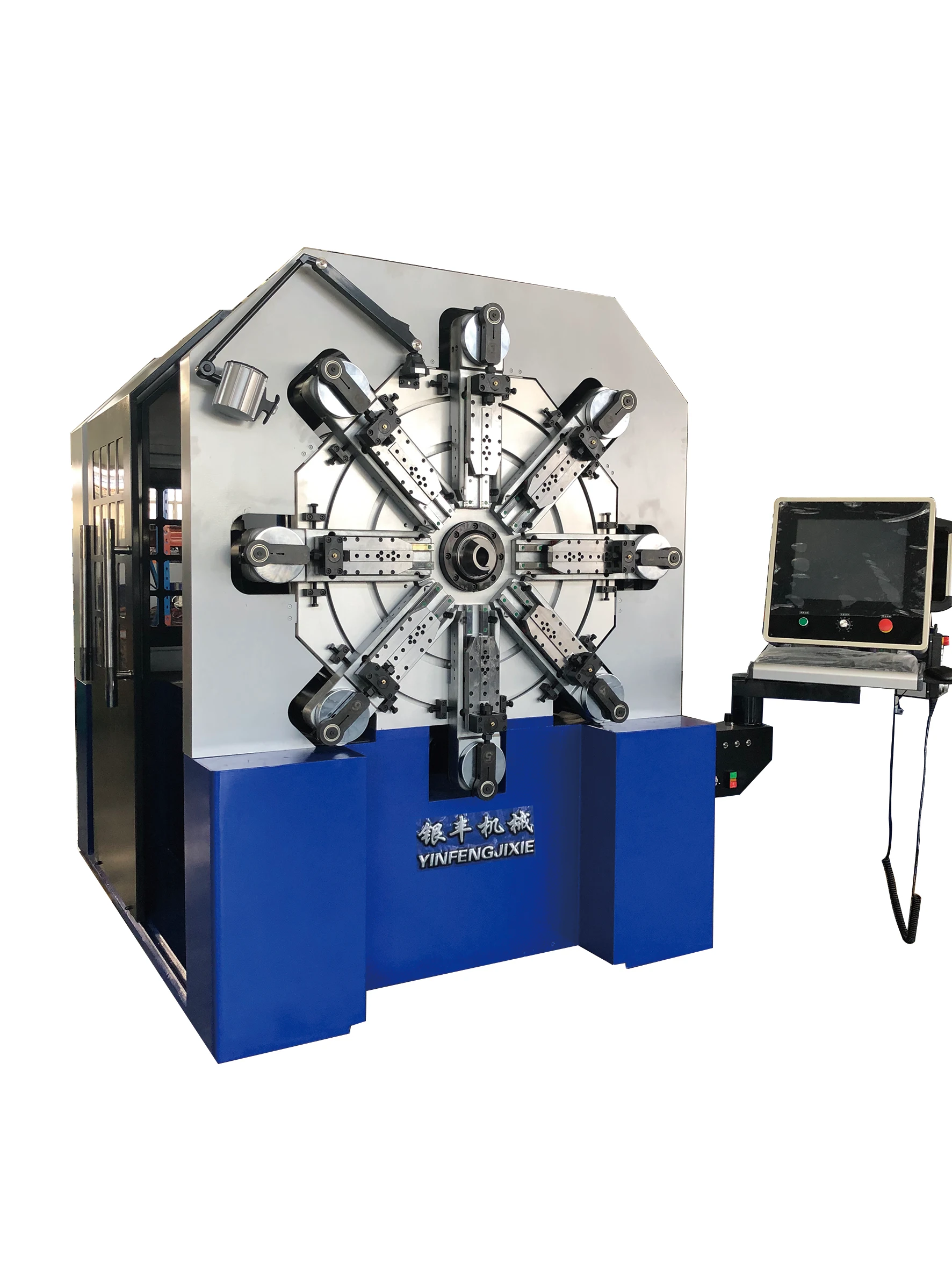 Zhejiang CNC86120 Automatic Double End Boring Machine 6-12MM Spiral Spring End Grinding with PLC and Motor Core Components