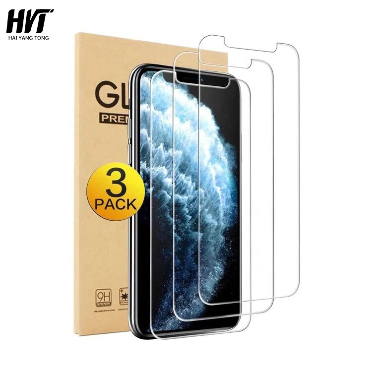 2 & 3 Pack Mobile Phone Tempered Glass Screen Protector For Iphone
