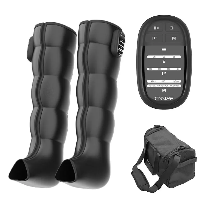 Healthpal 2024 Vibrating Air Compression Pressotherapy  Recovery Foot Leg Massage Boots for Men Massage Foot and Calf With Heat