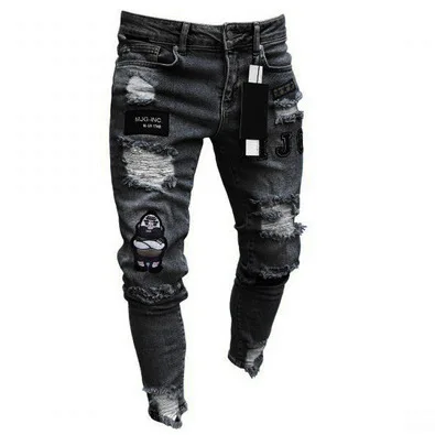 Black Slim Jeans Men 