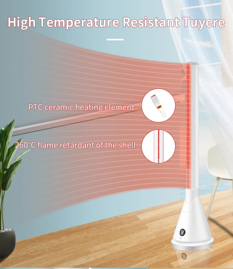 Ceramic Heating Bladeless Tower, Electric, Plastic - detail 10