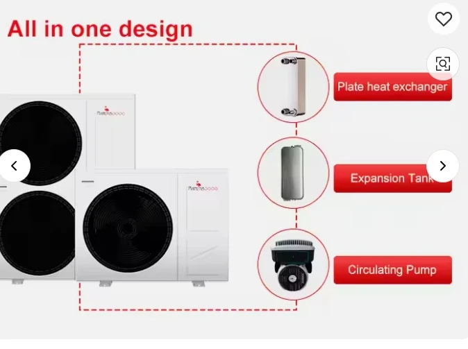 10KW & 15KW Electric Air Source Heat Pump EVI Metal Housing for Hotel Floor Heating & Warm Water Certified for Warmth Efficiency