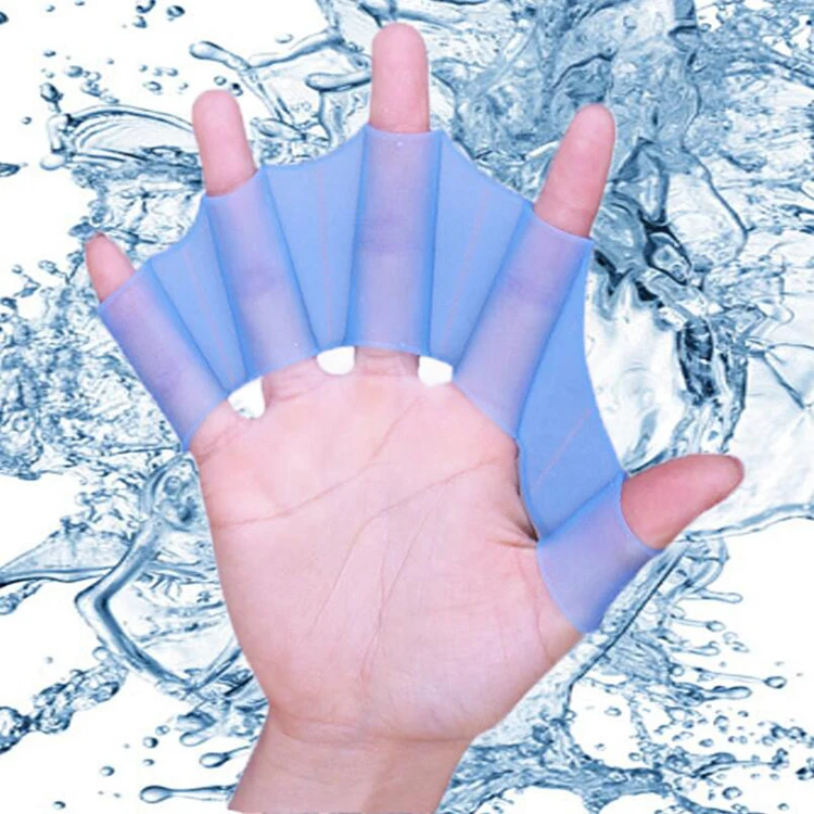 Silicone Swimming Flippers Hand Swim Web glove size S M L Fins Paddle Dive 