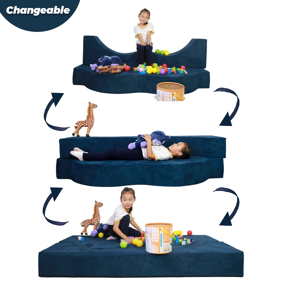 Modern Multi Function Living Room Kids Furniture Sectional Shape Foam