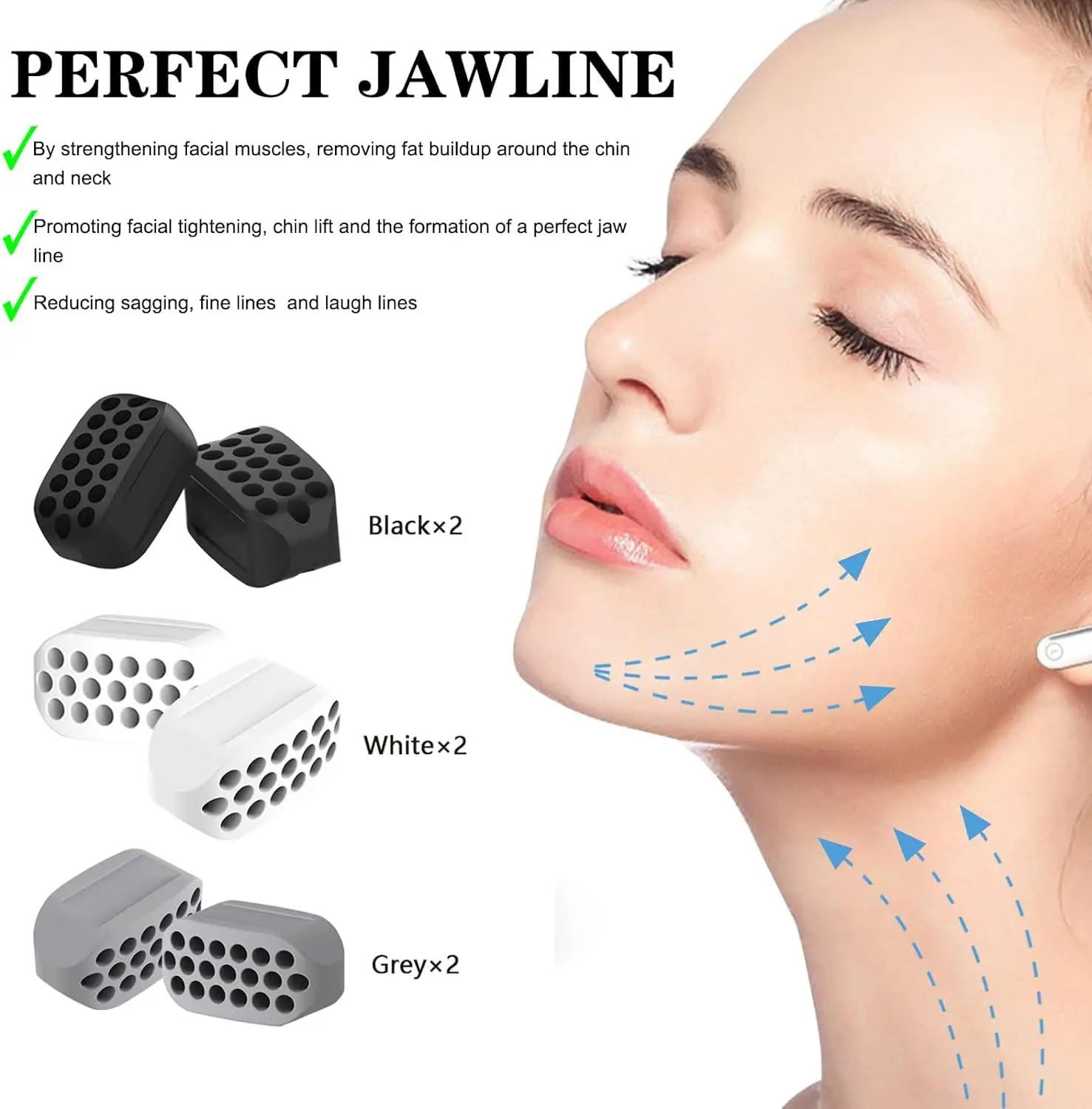 MAIBAO Dropshipping Facial Jaw Exerciser Gym Fitness Ball JawLine