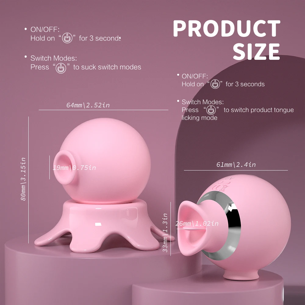 S-HANDE Octopus Shape Nipple Clitoris Sucking Vibrator With Tongue Licking Smart Decoration Women Masturbation Sex Toy_voghion.com