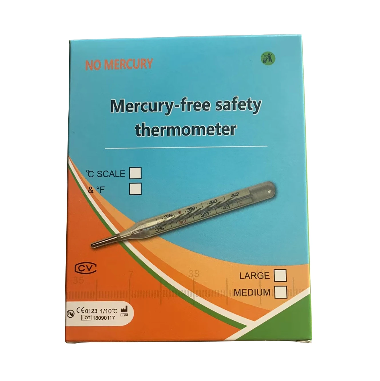 Лидер продаж, детский клинический термометр для подмышек без ртути