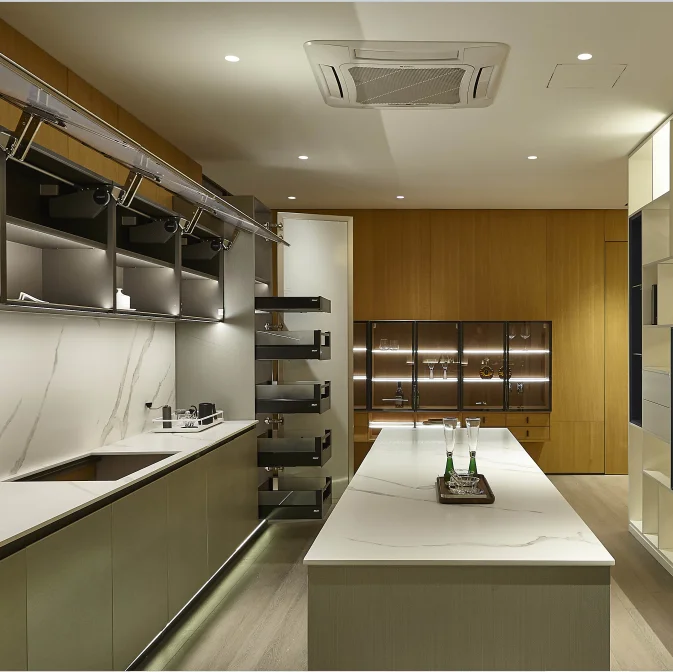 Yaman Kitchen Freestanding Pantry Double Swing Door