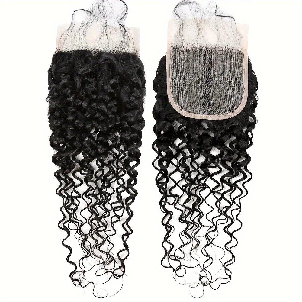 Jerry Curly Spetsstängning Människohår T Del Spets Peruk Stängning Billigt brasilianskt Remy-hår_voghion.com