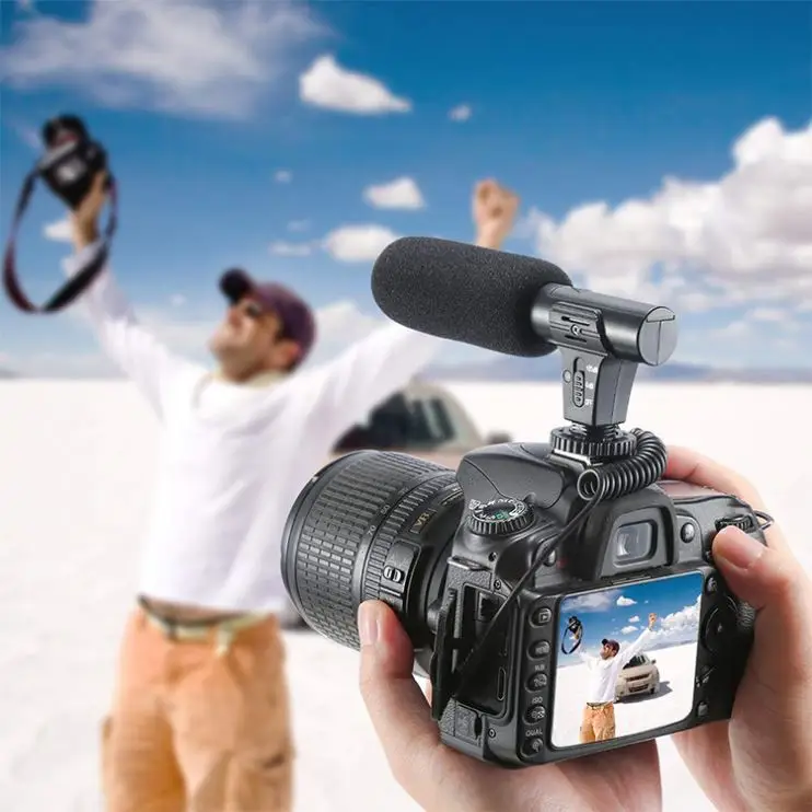 Digital Camera Audio Recorder Wireless Collar Microphone Youtuber Vlogging Video Mic for Mobile Shotgun Microphone