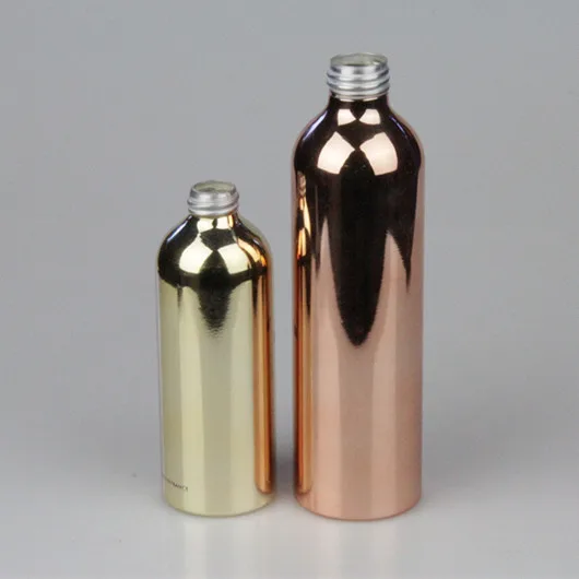 Luxury 20ml 30ml 50ml 100ml Shiny UV Coating Perfume Cosmetic Aluminium Bottles Can Be Silk Printing