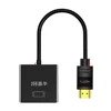 Black HDMI to VGA Adapter with Audio