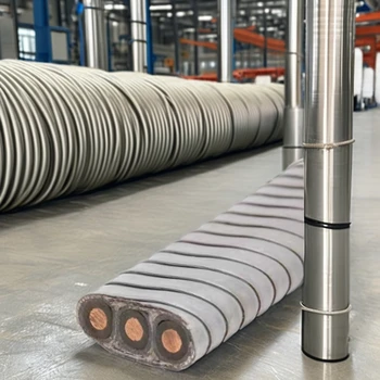 HUAQI Medium Voltage Electric Submersible Pump Power Cable 3x4awg 3x8awg 5KV with Copper Conductor and EPR Insulation