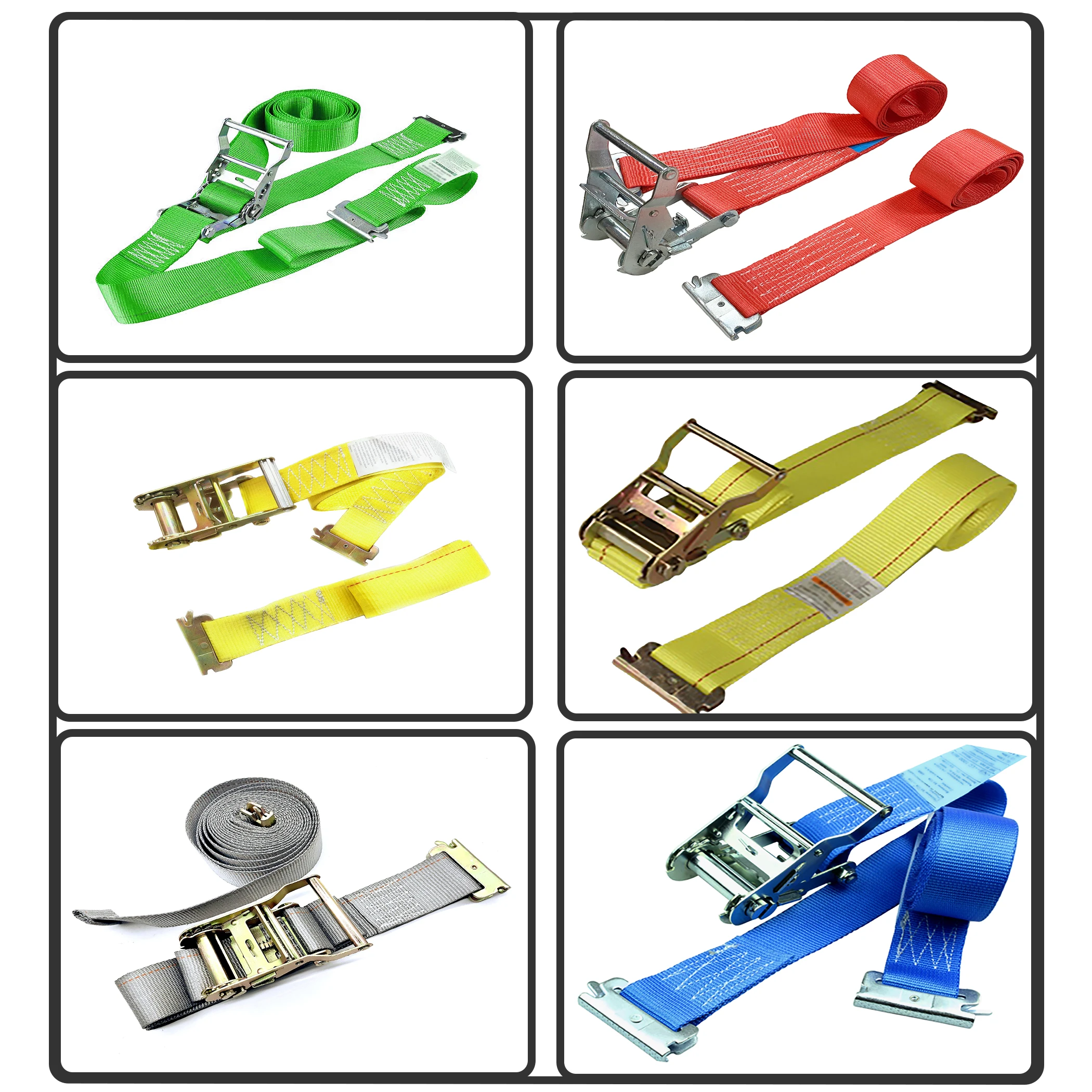 Rear Loading Strap 2inch 16ft Cargo Heavy Duty E Track Ratchet Straps Etrack Tie Down Load ...