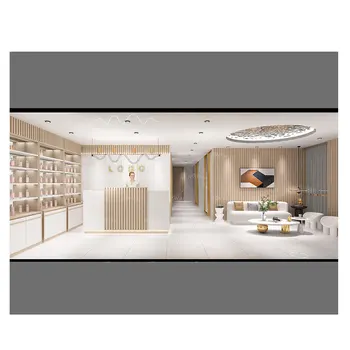 Luxury Salon and Nail Spa Furniture Nail Spa Interior Decor Wall Display Shelves