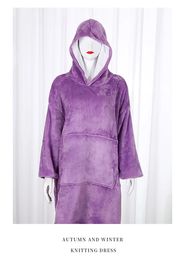 Oversized Blanket Hoodie Oodie Hoodies Comfy Plush Warm Thick Sherpa Wearable Blanket Hoddies