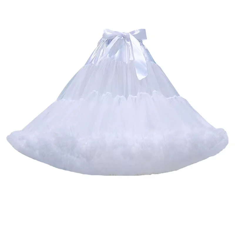Jupe Tulle Femme Bouffante Avec Doublure - Longueur 30/40 Cm, Taille élastique, Pour Danse, Fête, Déguisement - 2