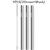 Argent 3 pailles + 1 brosse