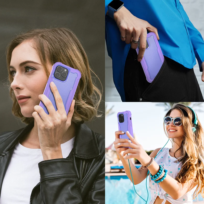 GEEMEE Cover per Nothing Phone 2a + 2 Pezzi Pellicola Vetro
