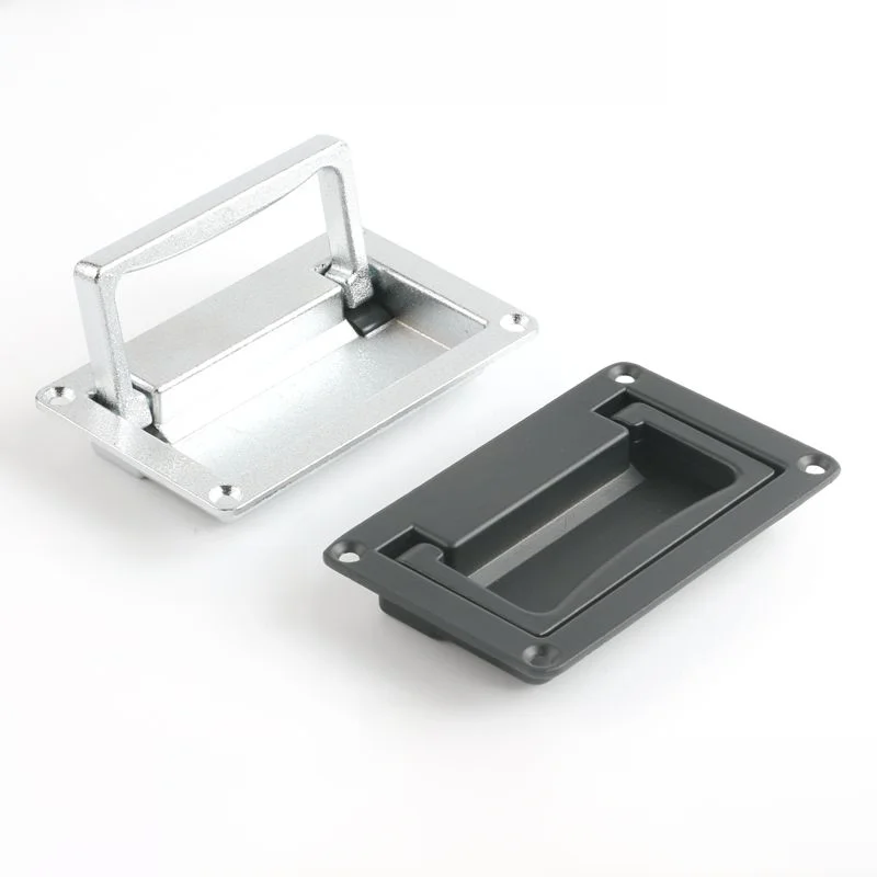 LS702 Electric Control Cabinet Lock Concealed Handle Tool Box Flat Handle Custom Cutting Processing Service PL002 Version