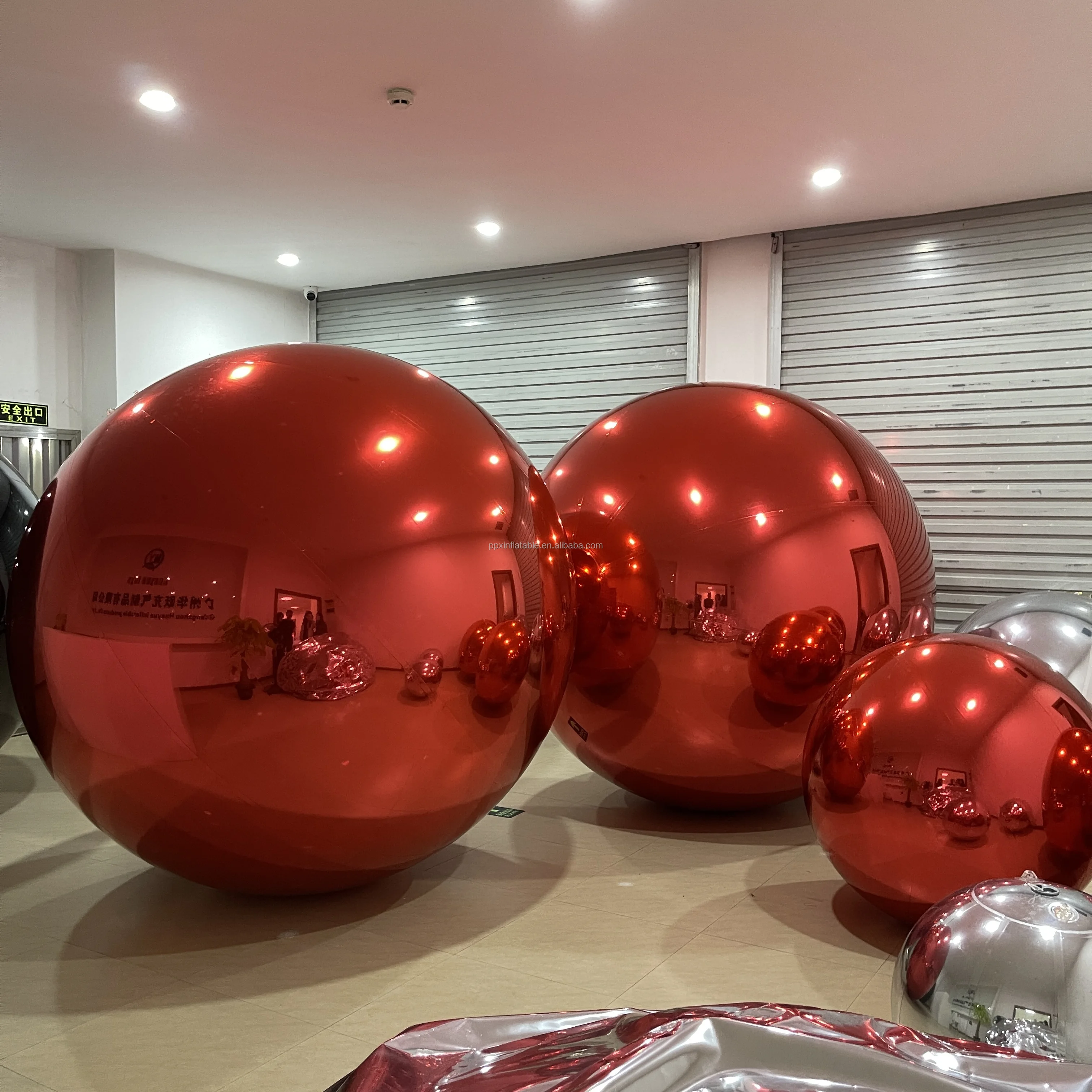 Wedding Stage Decoration Large Giant Laser Inflatable Mirror Ball Disco