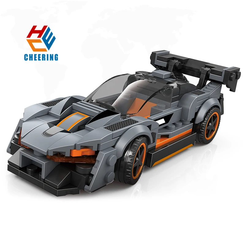 2880 Block Set Sport Car Block Set Racing City Police Car Model Assembly Blocks Building Toys for Children Toys 172+PCS