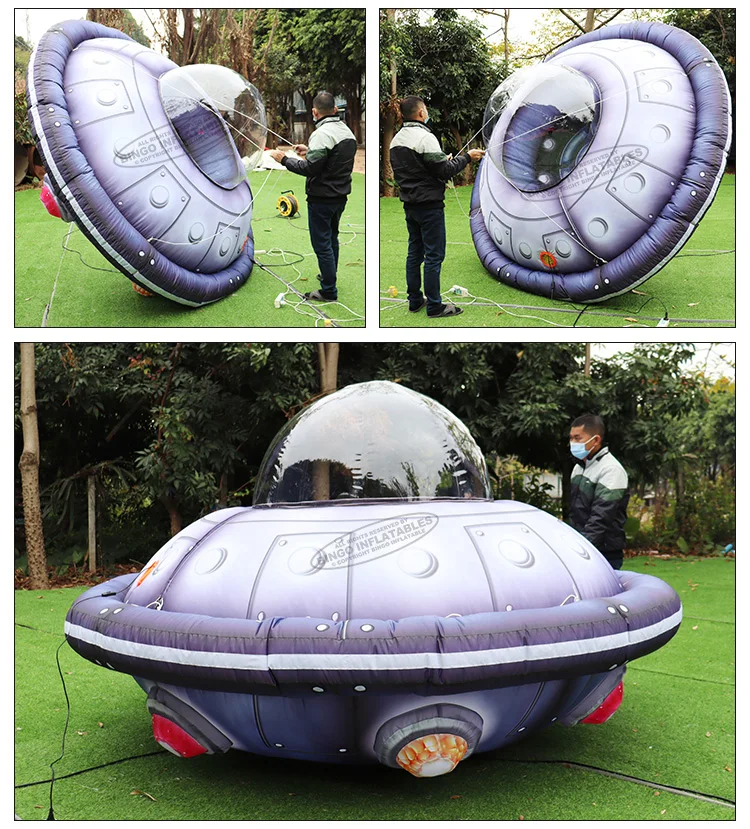 Bingo Inflatable Led Lighting Inflatable Ufo Hanging Flying Saucer