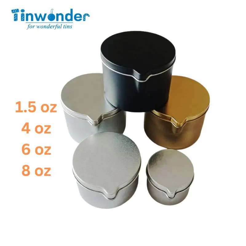 Factory Wholesale Massage Candle Tins With Pouring Spout 8oz 6oz 4oz 1.5oz Buy Massage Candle