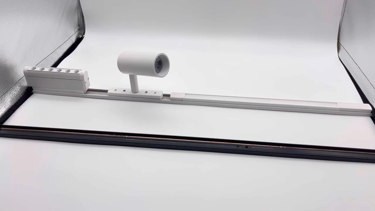 2 Wires Linear Ceiling Recessed Complete Led Track Rail