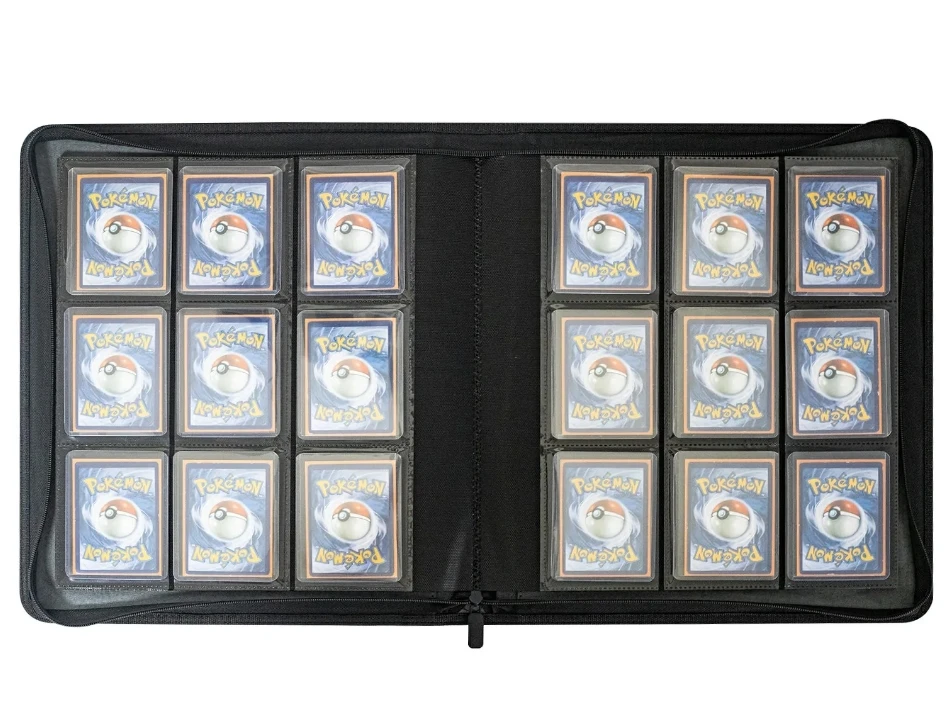 9 Pocket TopLoader Binder Holds 360 Toploader Hard Cases Sleeves Card  Collection Binder